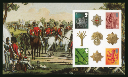 Stamp of Great Britain » Booklets 2007 British Army Uniforms prestige booklet pane imperforate variety