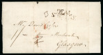 Stamp of Grenada 1785 (Mar 19) Entire letter to Glasgow rated 1/2 and 1/- , showing on reverse fine "GRENADA" second type handstamp