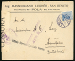 Stamp of Italy » Missions, Post Offices and Postal History Abroad » Austria 1919 The Trieste Vienna "special courier" through teh Chamber of Cmmerce in Trieste and the Italian Mission in vienna
