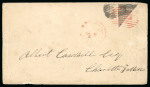 Stamp of Canada » Prince Edward Island 1870 (Apr 8) cover from St. Eleanors to Charlottetown