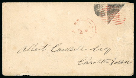 Stamp of Canada » Prince Edward Island 1870 (Apr 8) cover from St. Eleanors to Charlottetown