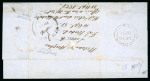 Stamp of Canada 1851 (Apr 15) Entire letter on blue paper marked "Money" to Vittoria, bearing London despatch cds, "MONEY LETTER" hs
