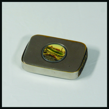 Stamp of Olympics » 1908 London 1908 London commemorative vesta case with enamelled Olympic stadium and "Franco British Exhibition Stadium for Olympic Games" legend 