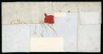 Stamp of Australia » New South Wales 1849 (May 30) Front (and part back) with two-line "Registered / Sydney." handstamp