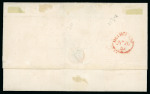 Stamp of Australia » New South Wales 1859 (Jul 2) Wrapper from Sydney to Melbourne bearing 6d olive-grey