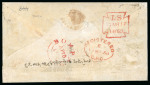 Stamp of Great Britain » 1854-1900 Postal History of the Perforated Line Engraved and Surface Printed Issues 1858 (March 17th) envelope from London to Bombay via