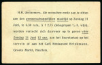 Stamp of Olympics » 1908 London 1908 Participant's card for Olympic Trials in Haarlem ("Vooroefeningen Olympische Spelen"), Netherlands