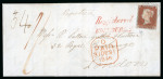 Stamp of Great Britain » 1841 1d Red 1846 (Dec 29) Folded letter from Edinburgh to London with 1d red tied by "131" numeral with "Registered / EDINBURGH" handstamp