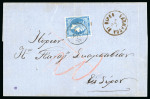 Stamp of Cyprus » Austrian Offices 1872 (12 Mar) wrapper to Syros (Greece) pre-paid in