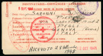 Stamp of Italy » Missions, Post Offices and Postal History Abroad » China » The Marine Detachment - Naval Presence and Mail of Italian Interests in China 1944 (May 5) International Red Cross committee formula sheet Shanghai (China) to Italy 17 months arrival 