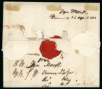 Stamp of Austria 1844 (Apr 23) Wrapper sent registered to London
