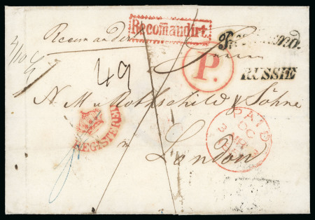Stamp of Austria 1857 (Feb 27) Wrappersent registered to London