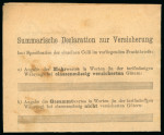Stamp of Austria 1885-04 Shipping landing bills, lot of five different printed sheets, interesting documents for transport on Danube