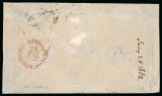 Stamp of South Africa » Cape of Good Hope 1862 (Jan 21) Cover to Ennis, Ireland, franked with 6d pale lilac, white paper, triangular scarce mail to Ireland