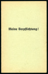 Stamp of Olympics » 1936 Berlin » Documents, Programmes, Tickets, etc. "Meine Verpflichtung!" ("My Obligation") booklet belonging to Helmut Berthold, gold medal winner in men's handball