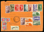 Stamp of Italy » Italian Colonies and Possessions » Eritrea 1938, raccomandata via aerea di grande formato comprendente il 20 lire dell'A.O.I.