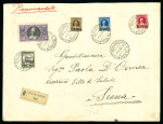 Stamp of Italy » Vatican State 1936, raccomandata di grande formato recante valori della "Provvisoria"