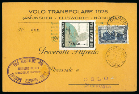 Stamp of Italy » Regno d'Italia » Posta Aerea Il Volo Transpolare del 1926 e la Spedizione Albertini del 1929: insieme composto da otto pezzi