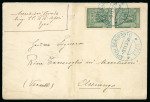 Stamp of Italy » Italian Colonies and Possessions » Aegean Islands 1937-43 Two covers showing "Aperi Scarpanto/Egeo" cds in violet and blue