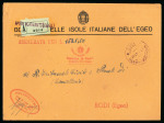 Stamp of Italy » Italian Colonies and Possessions » Aegean Islands 1937-43 Two covers showing "Aperi Scarpanto/Egeo" cds in violet and blue