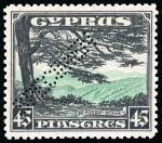 Stamp of Cyprus » King George V Issues 1934 (Dec 1) Pictorials set of 11 with SPECIMEN perfins, mint n.h.