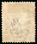 Stamp of Cyprus » Overprinted Stamps of Great Britain 1881 1d red pl. 181 DC, half-penny surcharge, used "975" Limassol, perfs trimmed lower left, good used.