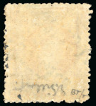 Stamp of Grenada 1883 Half on 1d orange, revenue stamps handstamped "Postage" twice diagonally, unsevered pair, mint, 