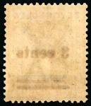 Stamp of Seychelles 1901 3c on 36c brown and carmine, surcharge doubled variety, mint, 