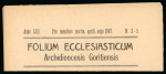 Stamp of Italy » Foreign Occupations of Italian Territories or Under Italian Sovereignty » Allied Military Government - Venezia Giulia 1947, periodico "Folium Ecclesiasticum" affr. con coppia da 1 l.