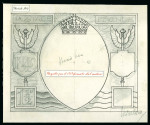 Stamp of Great Britain » King George VI 1940 Stamp Centenary group of six original sketches and ink drawings of unadopted designs by the well-known British stamp designer H. Nelson