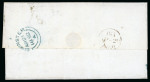Stamp of Great Britain » 1841 1d Red 1852 (April 20) Cover sent to Leominster franked with a pair of 1d reds pl. 126 on lavender tinted paper