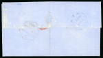 Stamp of Great Britain » 1841 1d Red 1852 (June 14) Cover sent to Glasgow, franked with a 1d reds pl. 126, four margins, tied by a blue "AYR" cds,