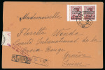 Stamp of Italy » Foreign Occupations of Italian Territories or Under Italian Sovereignty » German Occupation of Montenegro One of the very few non-philatelic covers recorded paying the correct rate, franked by pair of 4L on 3d