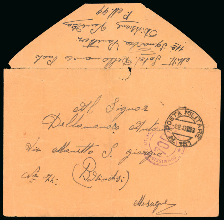 Stamp of Italy » Foreign Occupations of Italian Territories or Under Italian Sovereignty » German Occupation of Montenegro Italian Partisans in Montenegro: 1943 (Nov)-1944 (Dec) Four covers