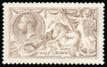 Stamp of Great Britain » King George V » 1913-19 Seahorse Issues 1915 2s 6d pale sepia brown, seahorse, De La Rue printing, mint n.h., well positioned