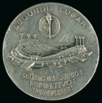 Stamp of Olympics » Non-Olympic and Anti-Olympic Championships 1955 2nd Pan American Games in Mexico, second place winner silver medal