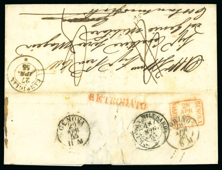 Stamp of Italy » Missions, Post Offices and Postal History Abroad » The Crimean War 1855-56 Sardinian presence in the Crimean War: lot of 28 letters and documents and some stamps