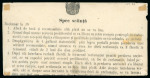 Stamp of Romania » 1868-70 Prince Carol I - New Currency 1871 (Sept 1) Return receipt bearing 2b and 3b with broken "S" in "POSTA"  possibly a unique example on cover