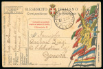 Stamp of Italy » Missions, Post Offices and Postal History Abroad » Albania 1919-20 "Poste Italiane/Premeti" and "Poste Italiane/Delvino" cds's on stampless letetr and postcard
