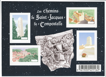 Stamp of France » Émissions à partir de 1900 2012-2013, Lot de 2 blocs Les chemins de Saint-Jacques-de-Compostelle,