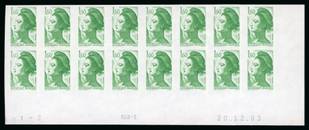 Stamp of France » Émissions à partir de 1900 1983, Liberté de Gandon, Y&T n°2219, 1 franc 60 vert