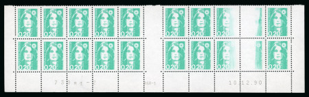Stamp of France » Émissions à partir de 1900 1990-1991, Marianne du Bicentenaire, Lot de variétés