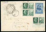 Stamp of Italy » Italian Occupations WWII » France 1943 Express cover from a seaman in Menton