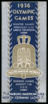 Stamp of Olympics » 1936 Berlin » Documents, Programmes, Tickets, etc. 1936 Berlin accumulation of 100+ travel and tour brochures to Germany with adverts, guides or plans for the Games
