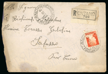 Stamp of Italy » Italian Occupations WWII » France The only registered usage recorded from Fontan