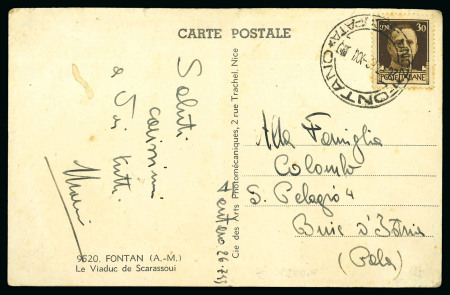 Stamp of Italy » Italian Occupations WWII » France Fontan and Borgo San Dalmazzo: 1940-43 Lot of 20 items