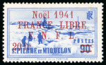 Stamp of Colonies françaises » St. Pierre et Miquelon 1941, Série complète des 20 valeurs Y&T n°212 à