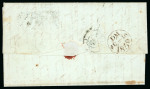 Stamp of Colonies françaises » Martinique 1850, Lettre avec mention manuscrite de départ «