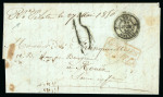 Stamp of Colonies françaises » Martinique 1850, Lettre avec mention manuscrite de départ «