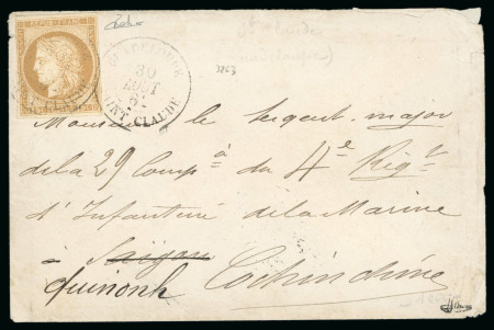 Stamp of Colonies françaises » Guadeloupe 1882, Enveloppe de Saint-Claude (Guadeloupe) affranchissement
